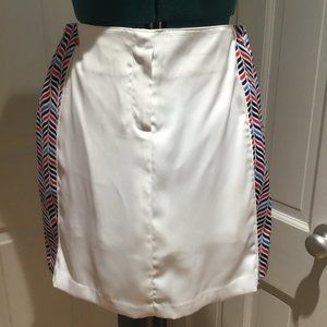 IZOD golf skort, size 4, white with blue/red trim